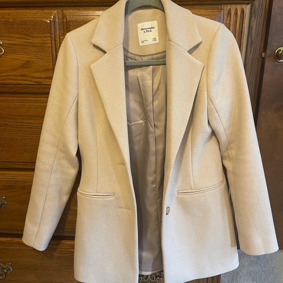 Abercrombie & Fitch Wool Blend Heavy Blazer Coat - Picture 3 of 9